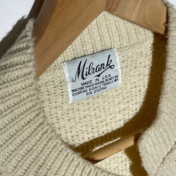 VINTAGE Milrank sweater Cardigan with box pockets Size LARGE - Picture 3 of 5